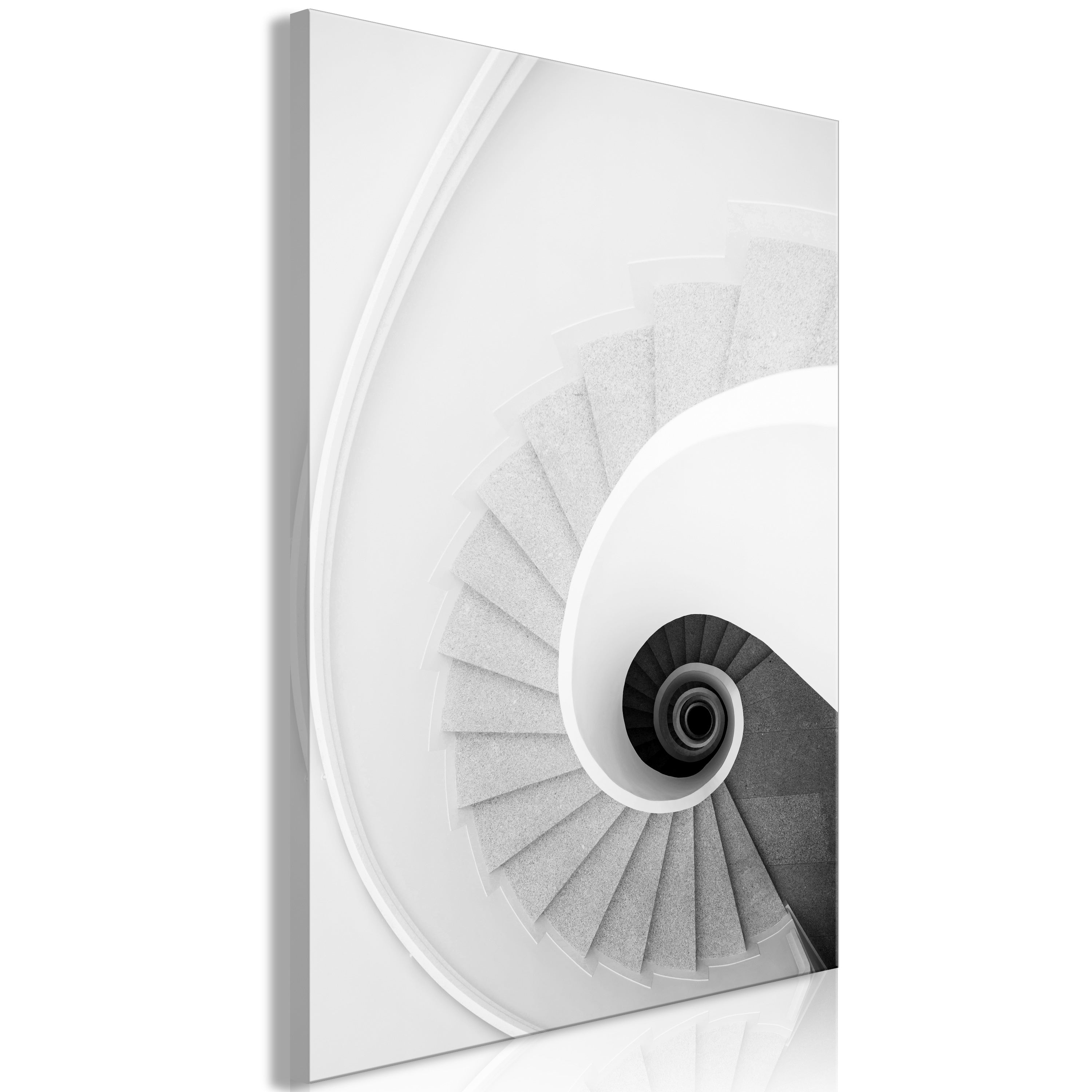 Canvas Print - White Stairs (1 Part) Vertical