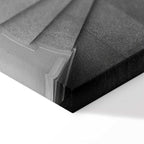 White Staircase Architecture Canvas Print