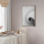 White Staircase Architecture Canvas Print