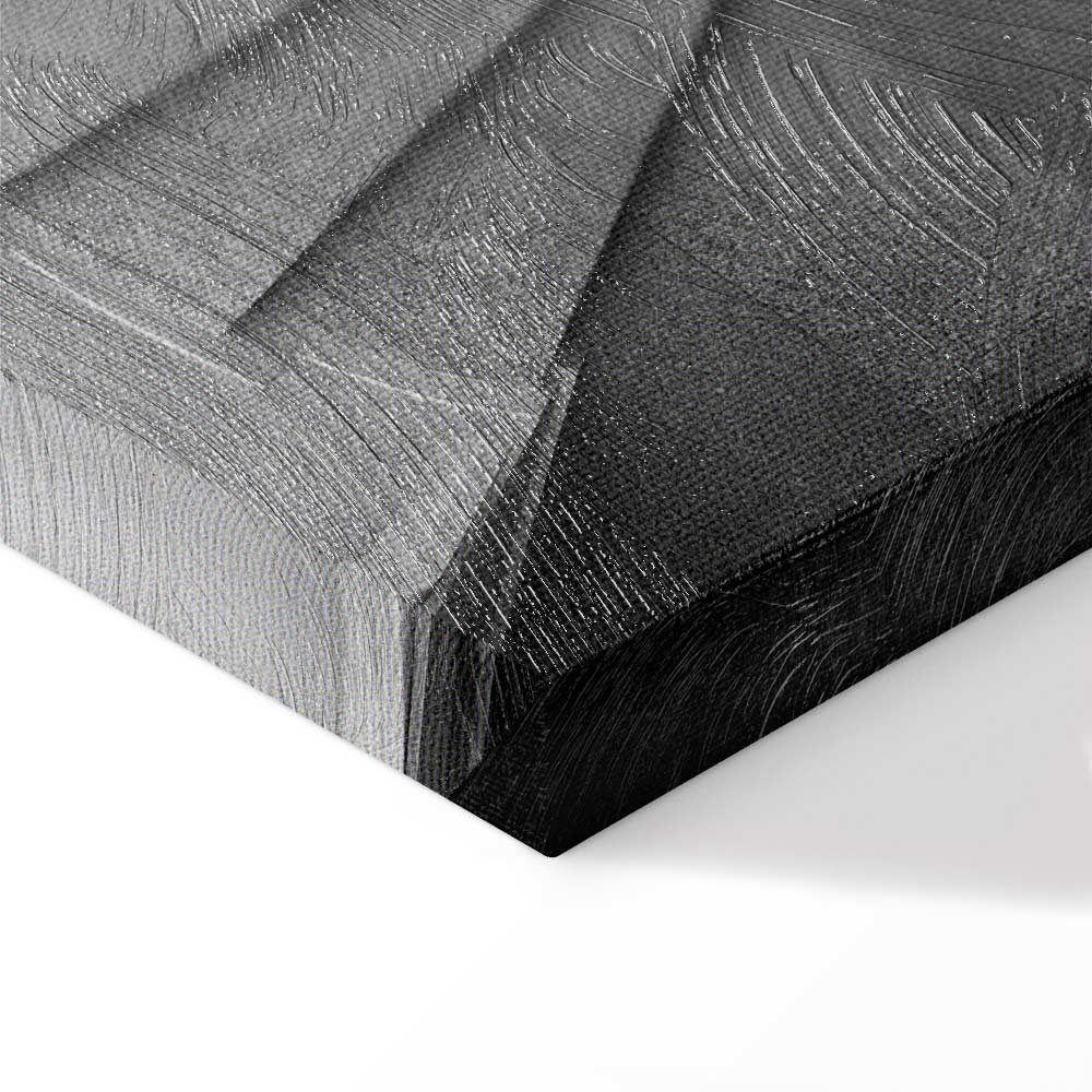 White Staircase Architecture Canvas Print