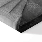 White Staircase Architecture Canvas Print