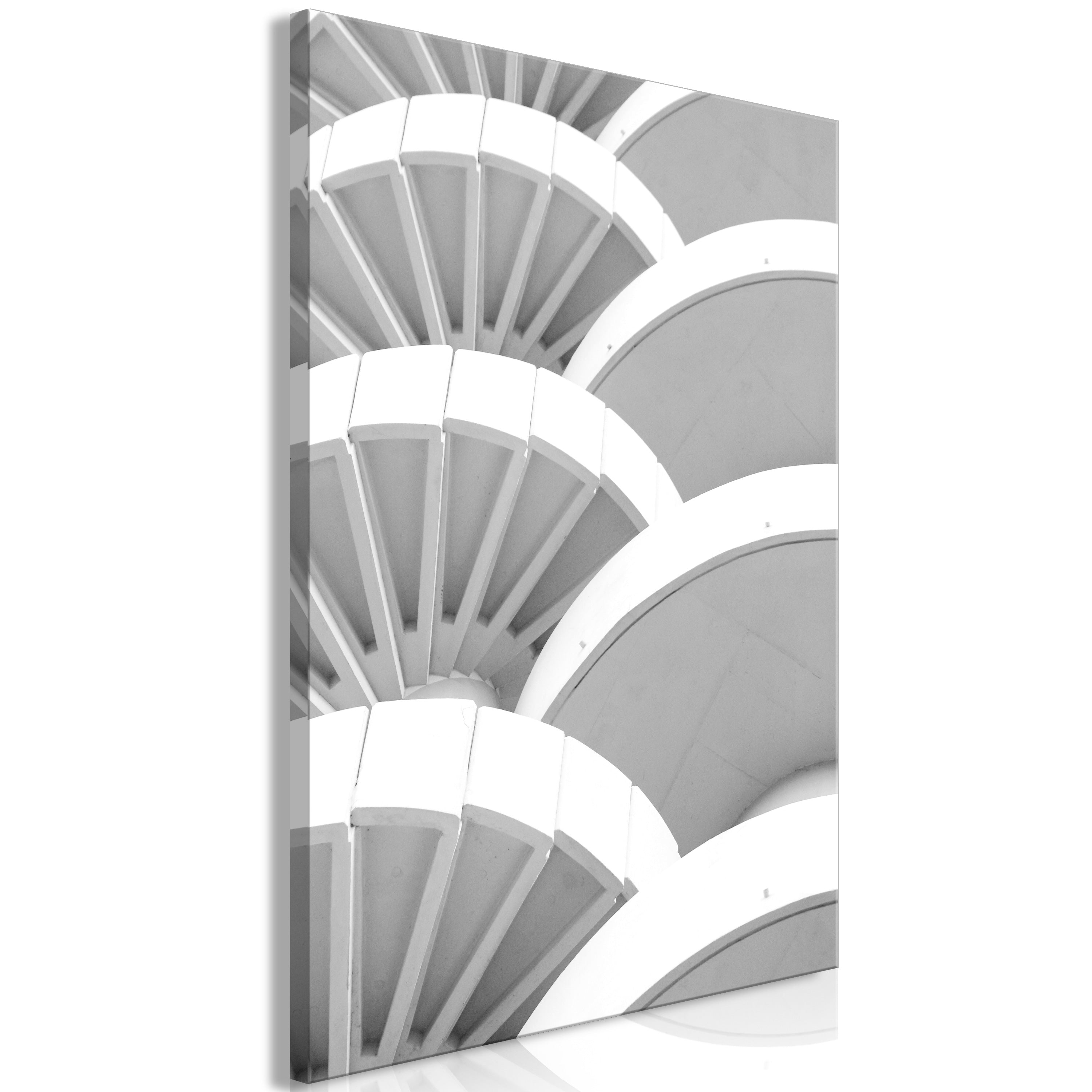 Canvas Print White Detail Vertical 1 Part