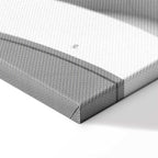 White Architectural Detail Abstract Canvas Print