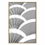 White Architectural Detail Abstract Canvas Print