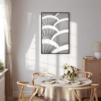 White Architectural Detail Abstract Canvas Print