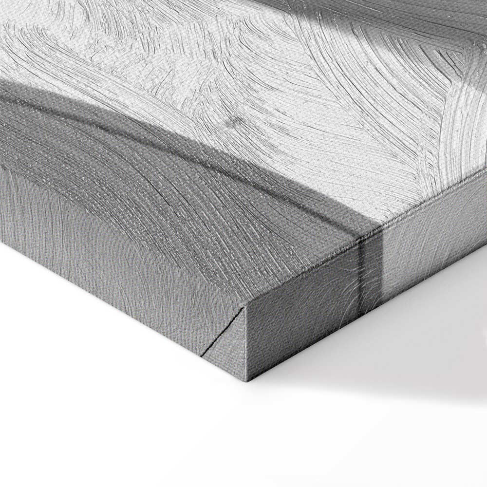 White Architectural Detail Abstract Canvas Print