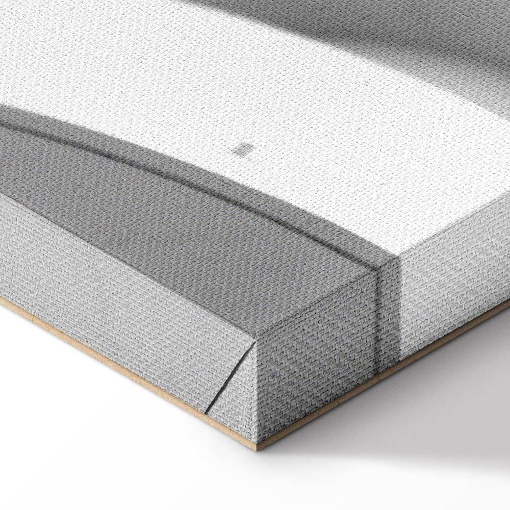 White Architectural Detail Abstract Canvas Print