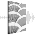 White Architectural Detail Abstract Canvas Print
