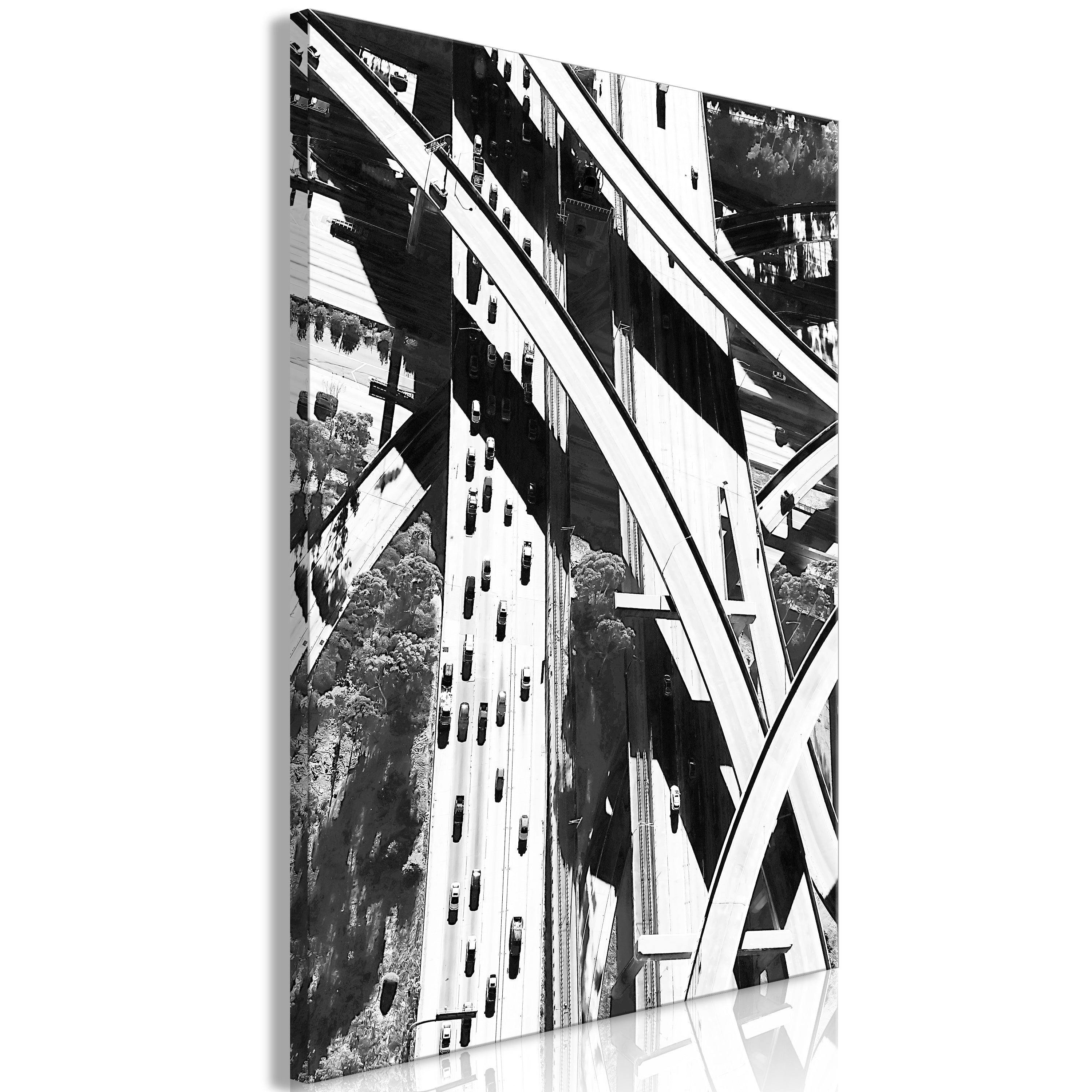 Canvas Print City Geometry (1 Part) Vertical