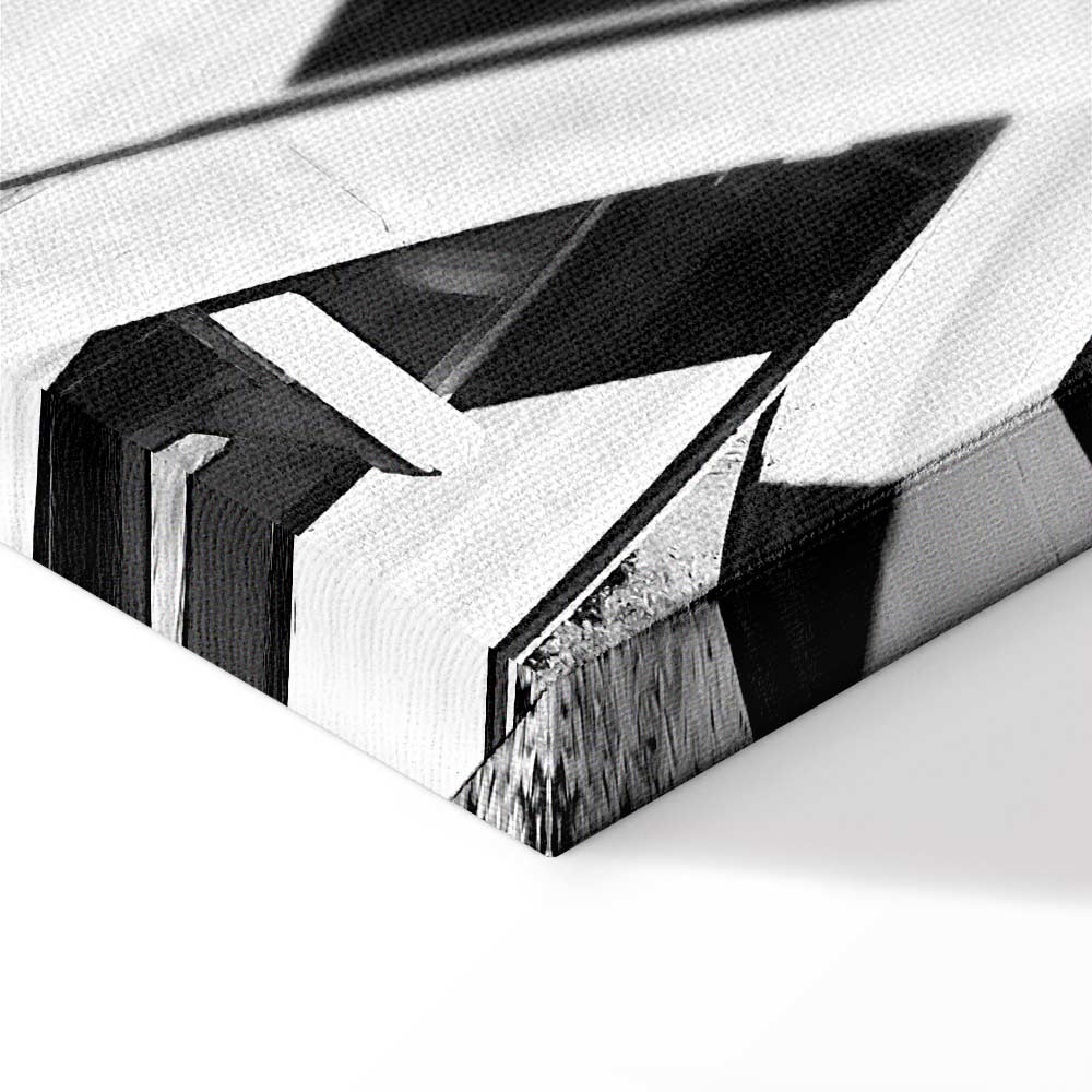 City Geometry Architectural Photo Canvas Print