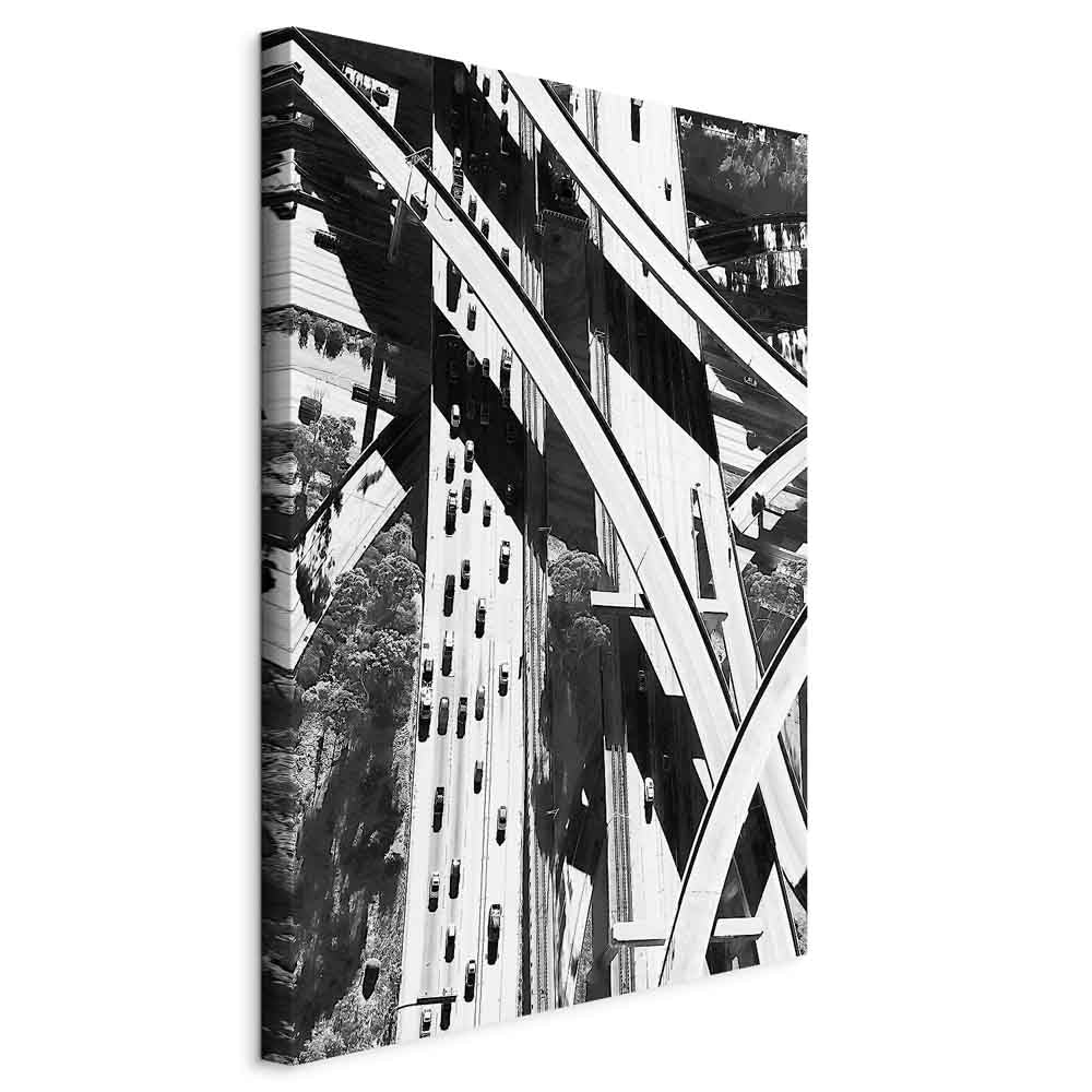 City Geometry Architectural Photo Canvas Print