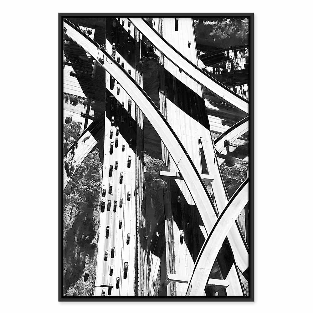 City Geometry Architectural Photo Canvas Print