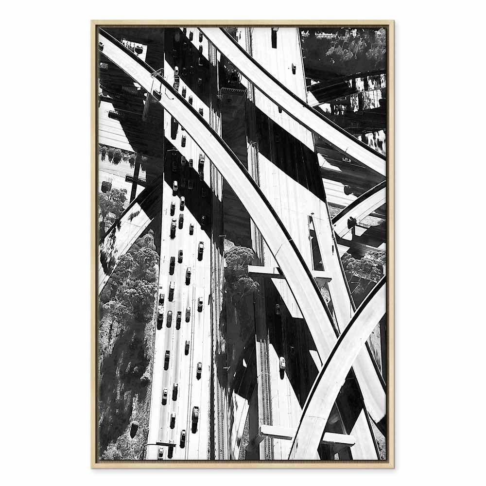 City Geometry Architectural Photo Canvas Print