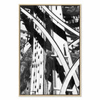 City Geometry Architectural Photo Canvas Print