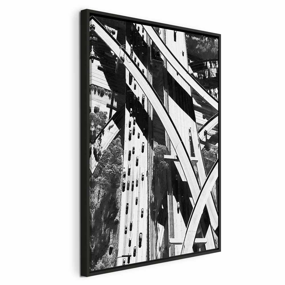 City Geometry Architectural Photo Canvas Print