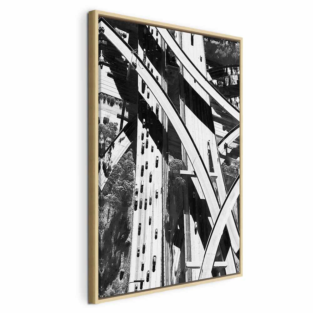 City Geometry Architectural Photo Canvas Print