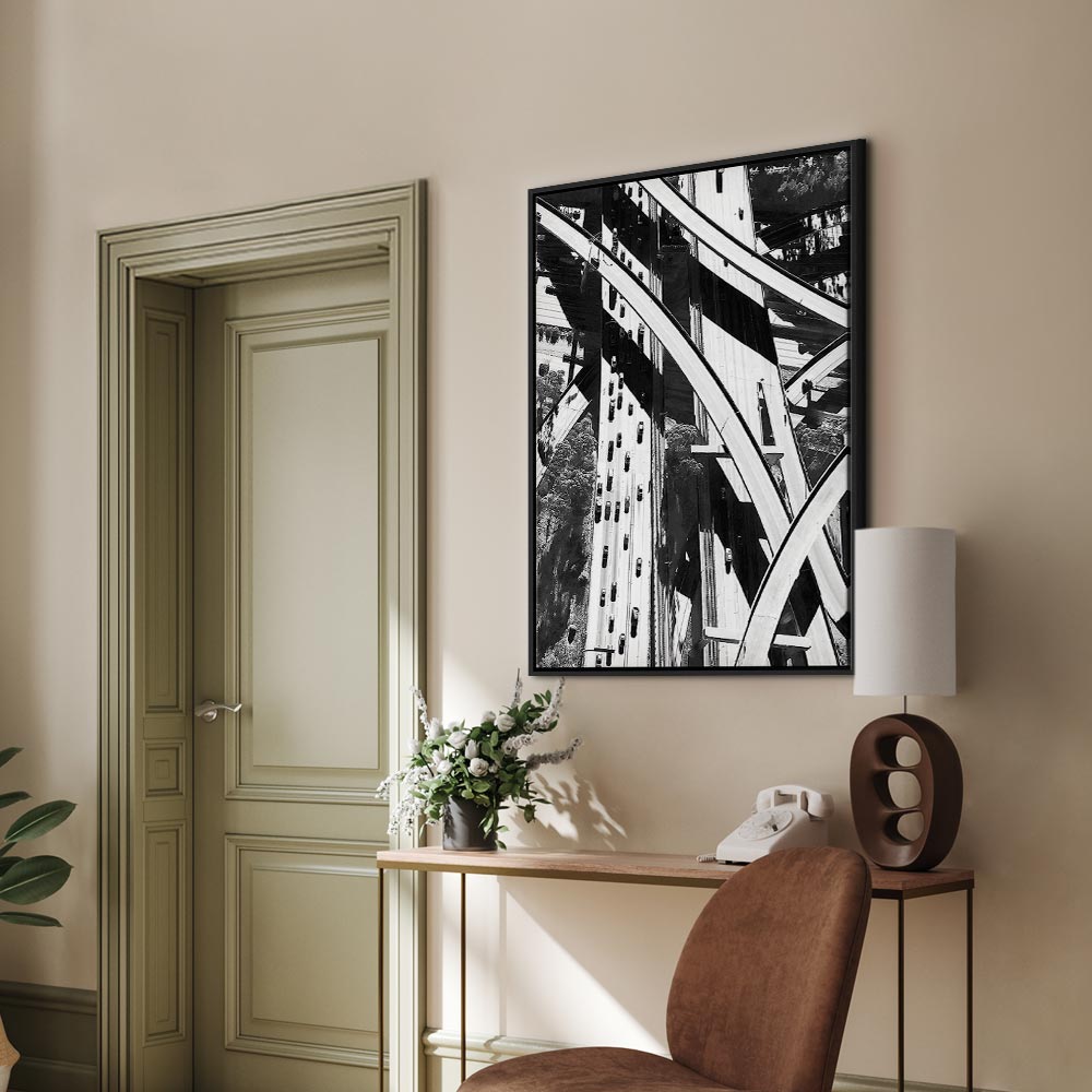 City Geometry Architectural Photo Canvas Print