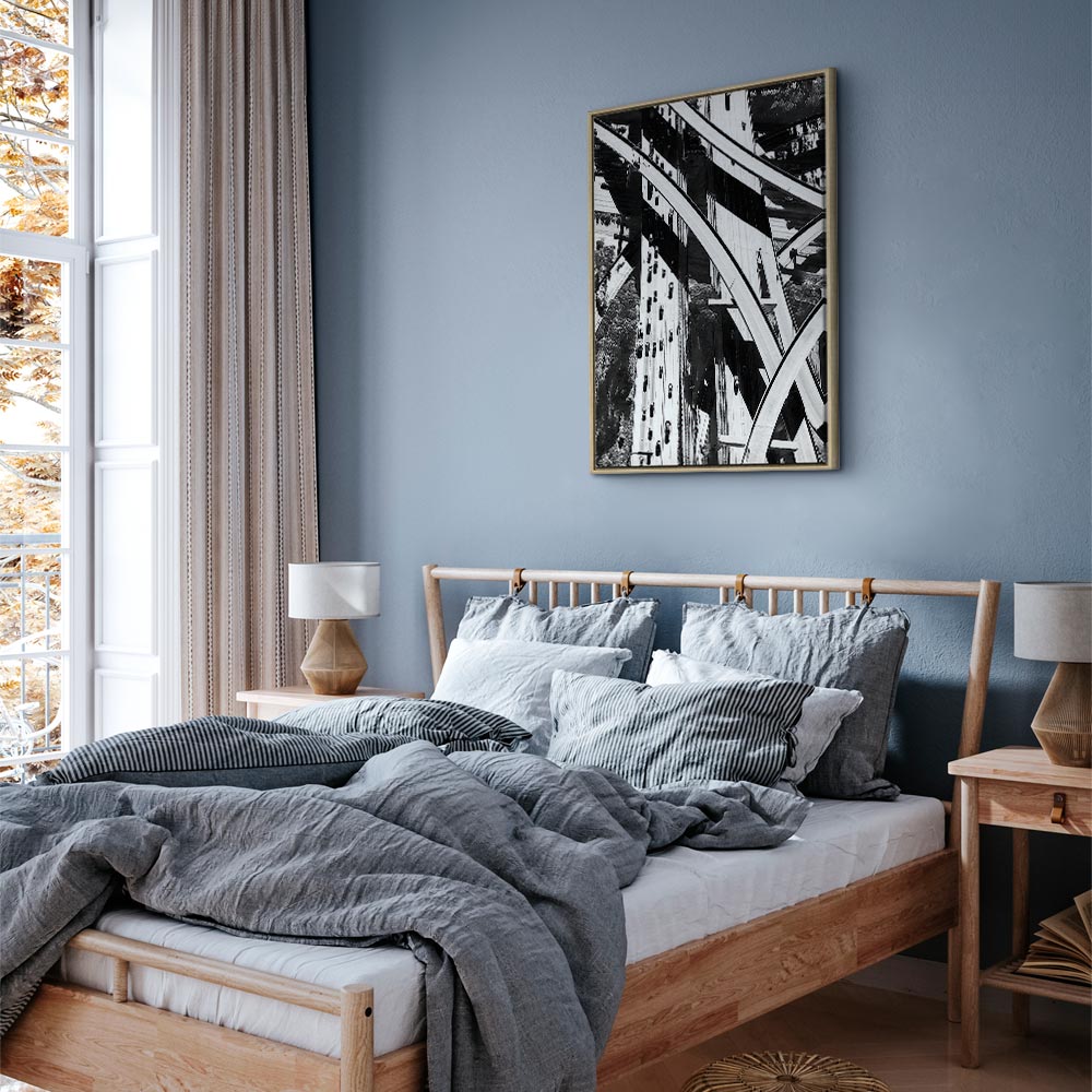 City Geometry Architectural Photo Canvas Print