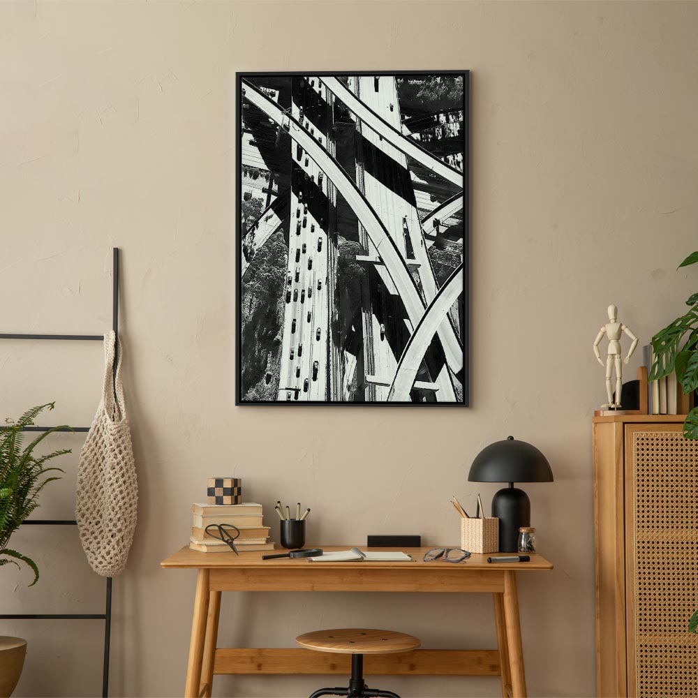 City Geometry Architectural Photo Canvas Print