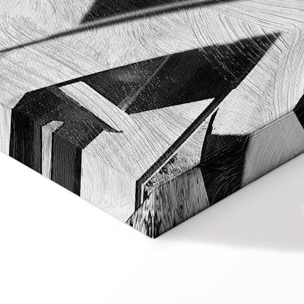 City Geometry Architectural Photo Canvas Print