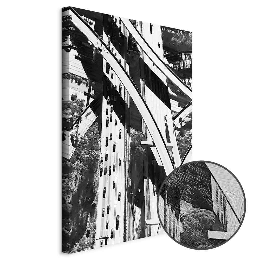 City Geometry Architectural Photo Canvas Print