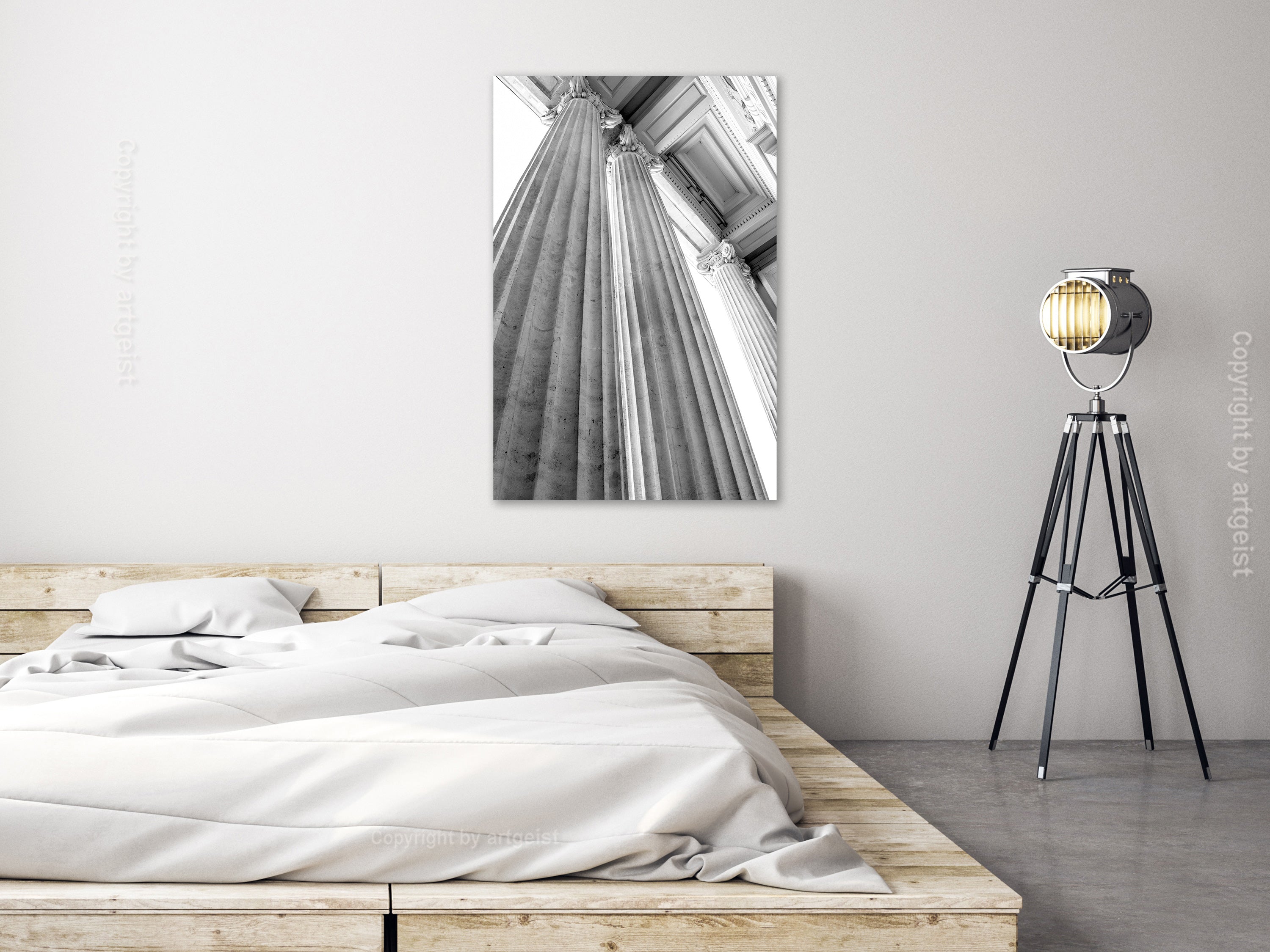 Canvas Print Stone Columns Vertical 1 Part