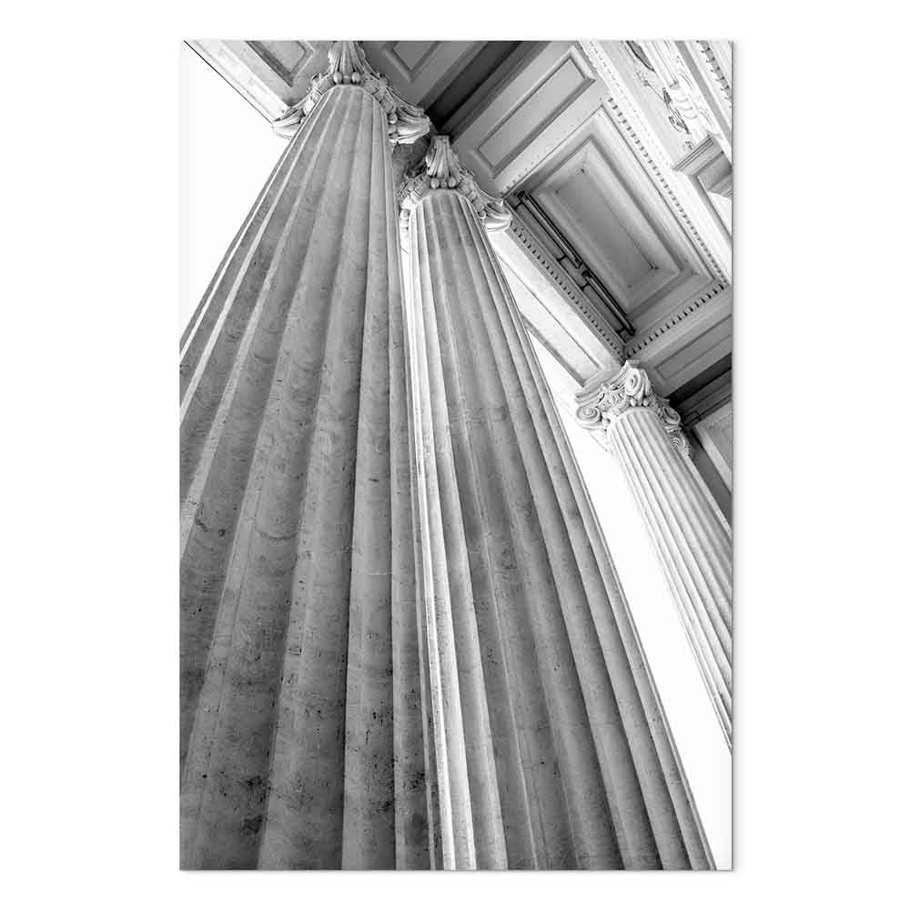 Stone Columns Architectural Photo Canvas Print