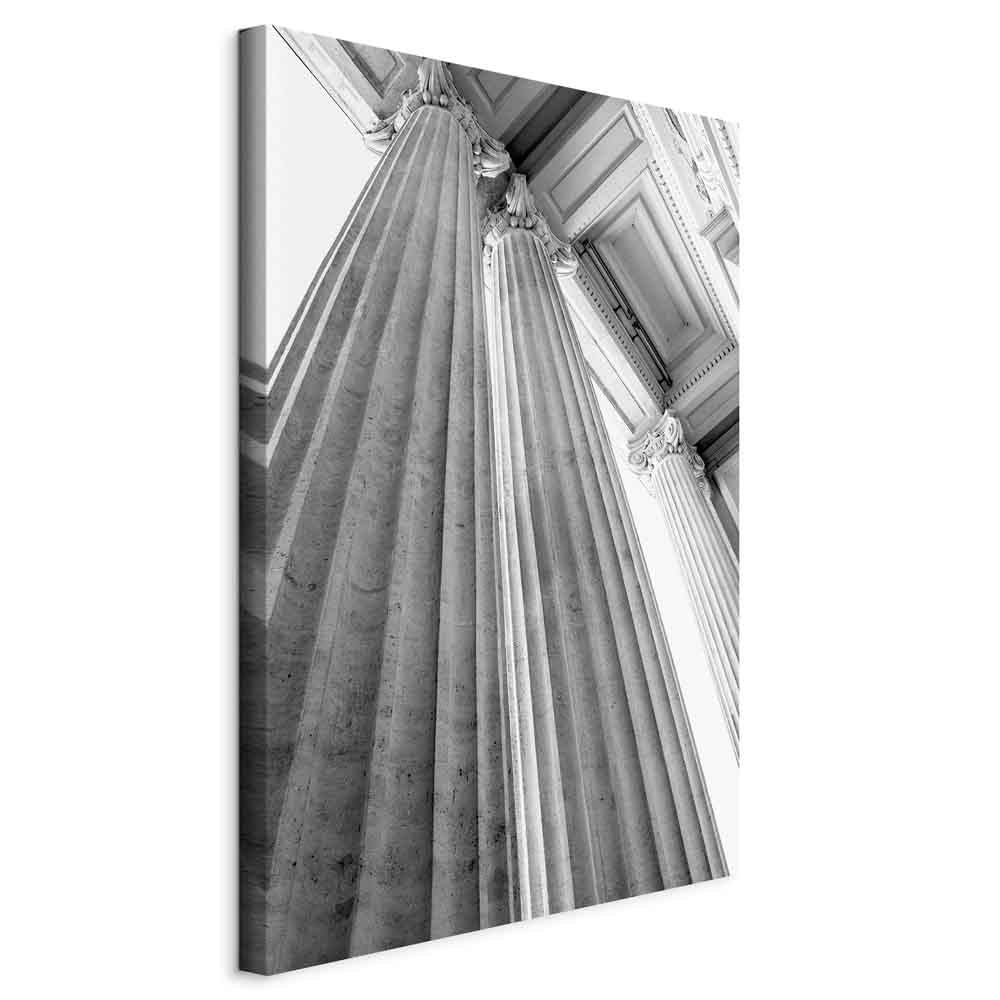 Stone Columns Architectural Photo Canvas Print