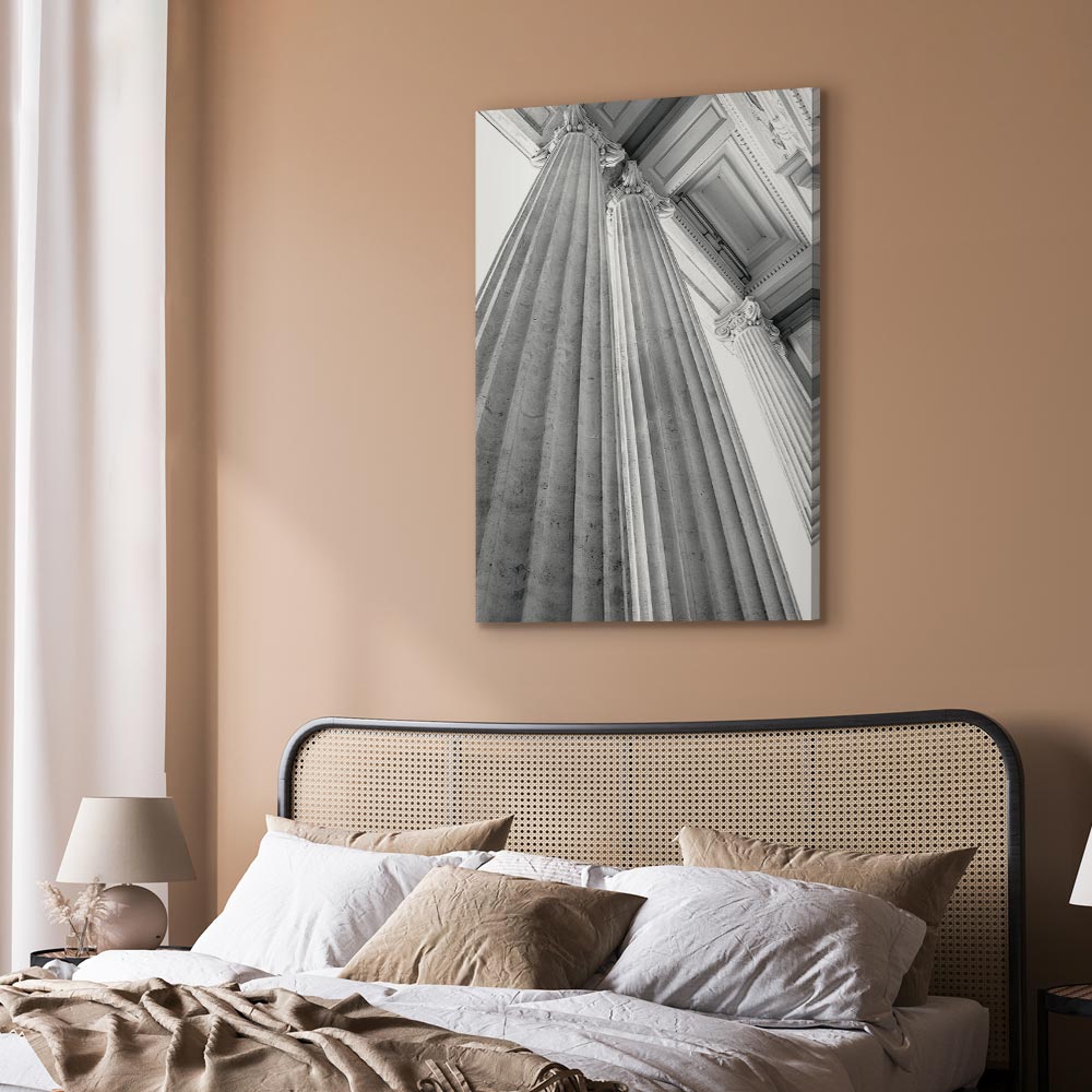 Stone Columns Architectural Photo Canvas Print