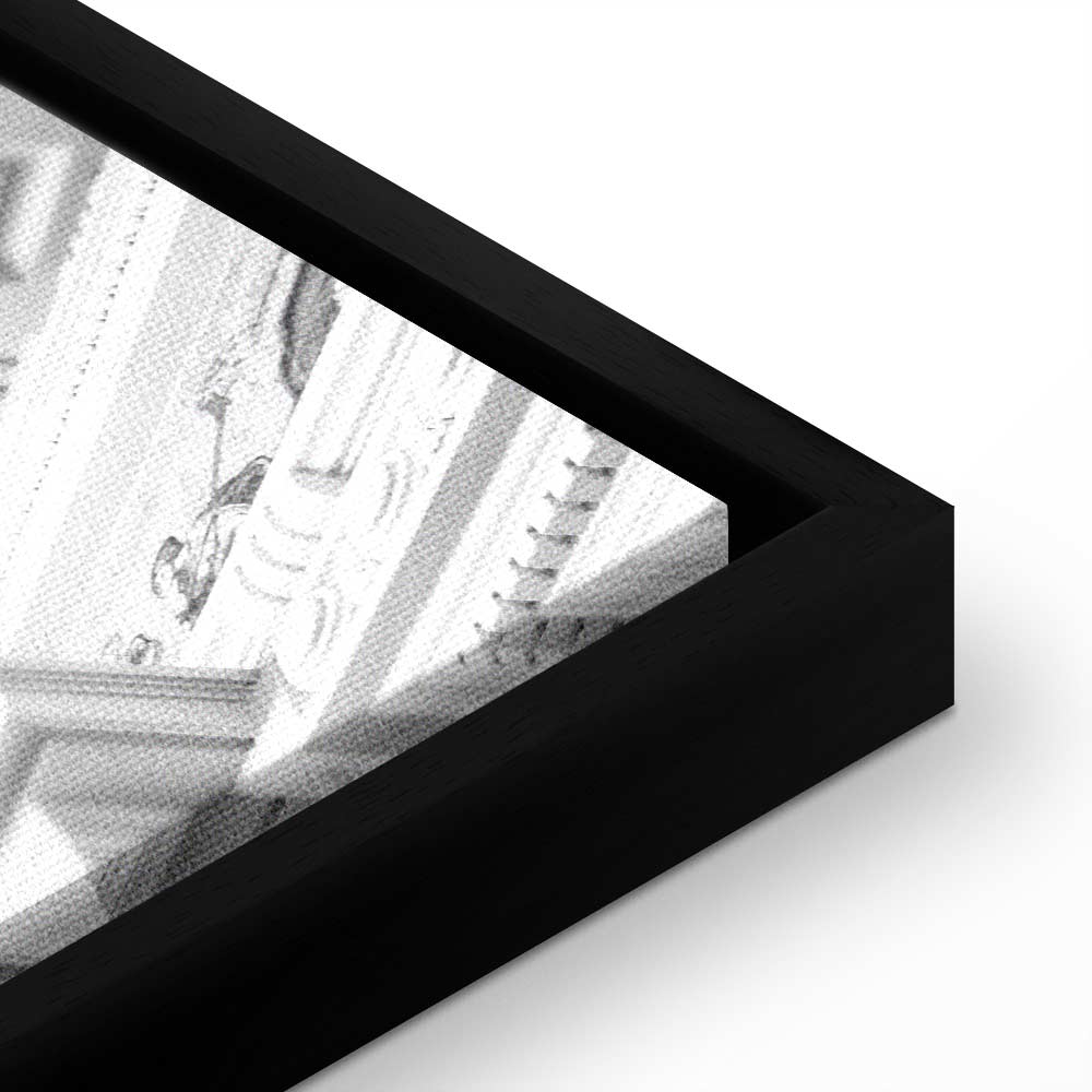 Stone Columns Architectural Photo Canvas Print