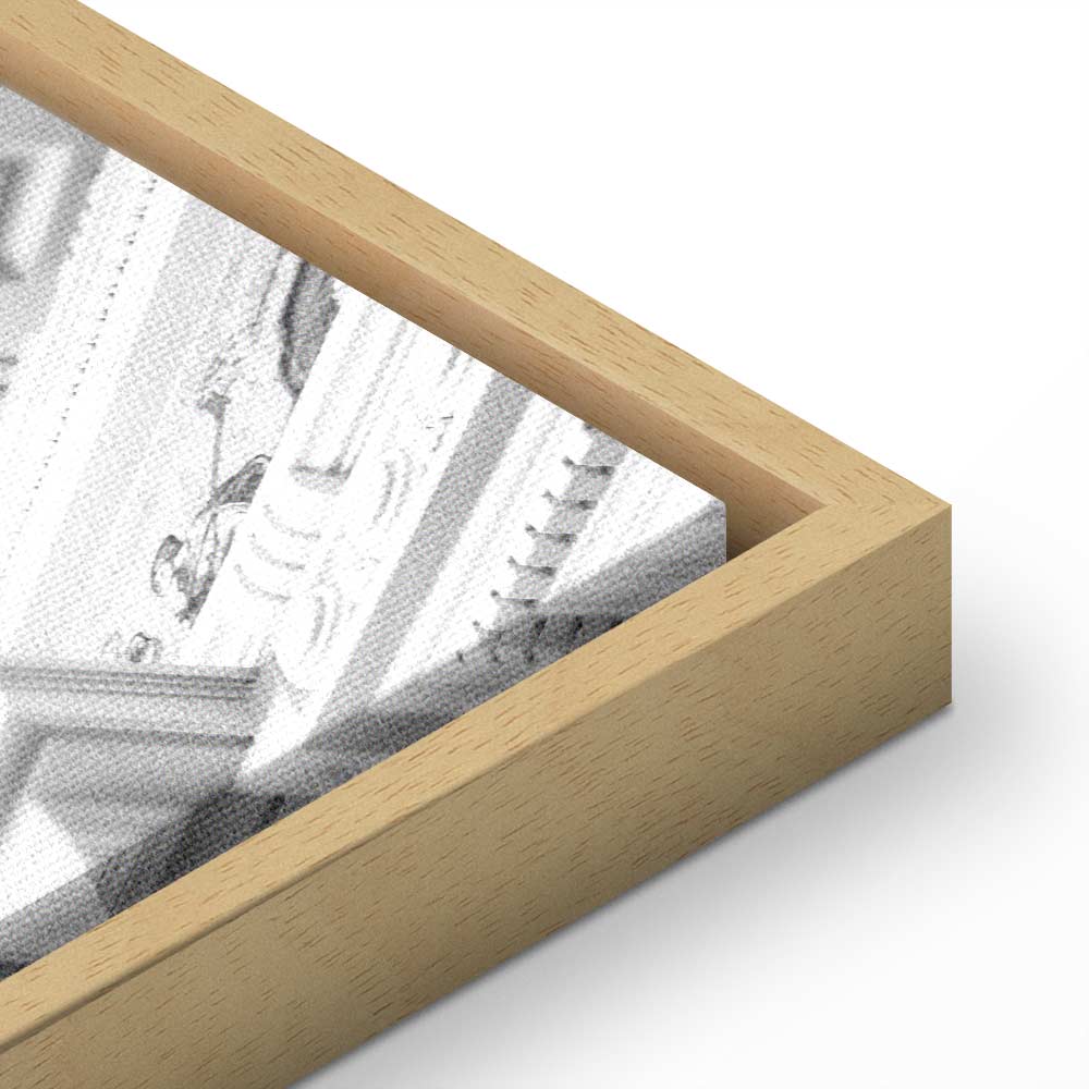 Stone Columns Architectural Photo Canvas Print