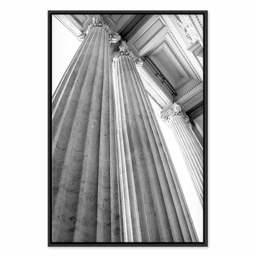 Stone Columns Architectural Photo Canvas Print