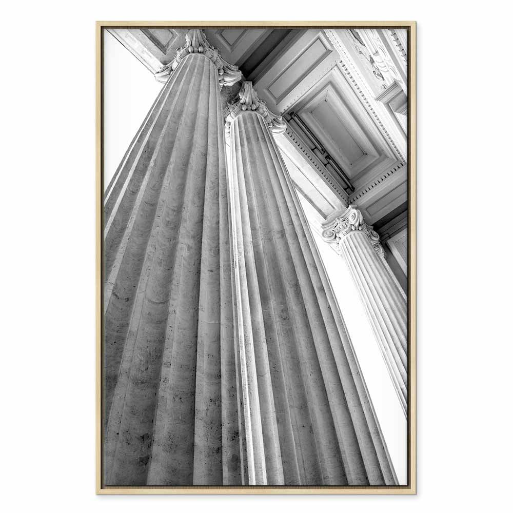 Stone Columns Architectural Photo Canvas Print