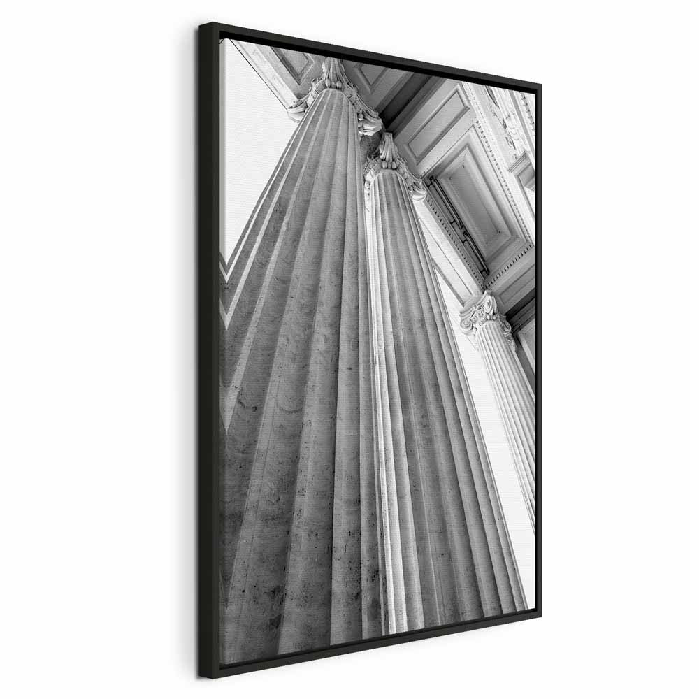 Stone Columns Architectural Photo Canvas Print