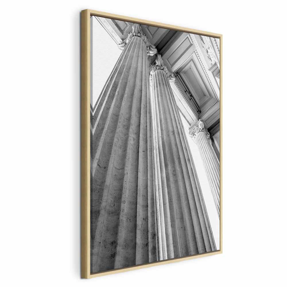 Stone Columns Architectural Photo Canvas Print