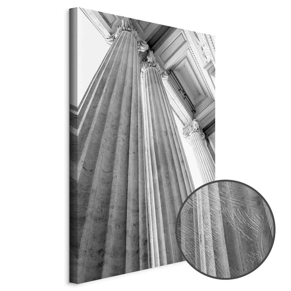Stone Columns Architectural Photo Canvas Print
