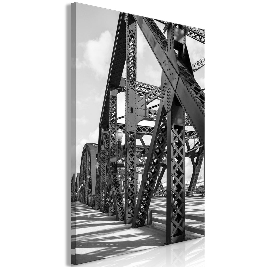 Canvas Print Bridge at Morning Vertical 1 Part