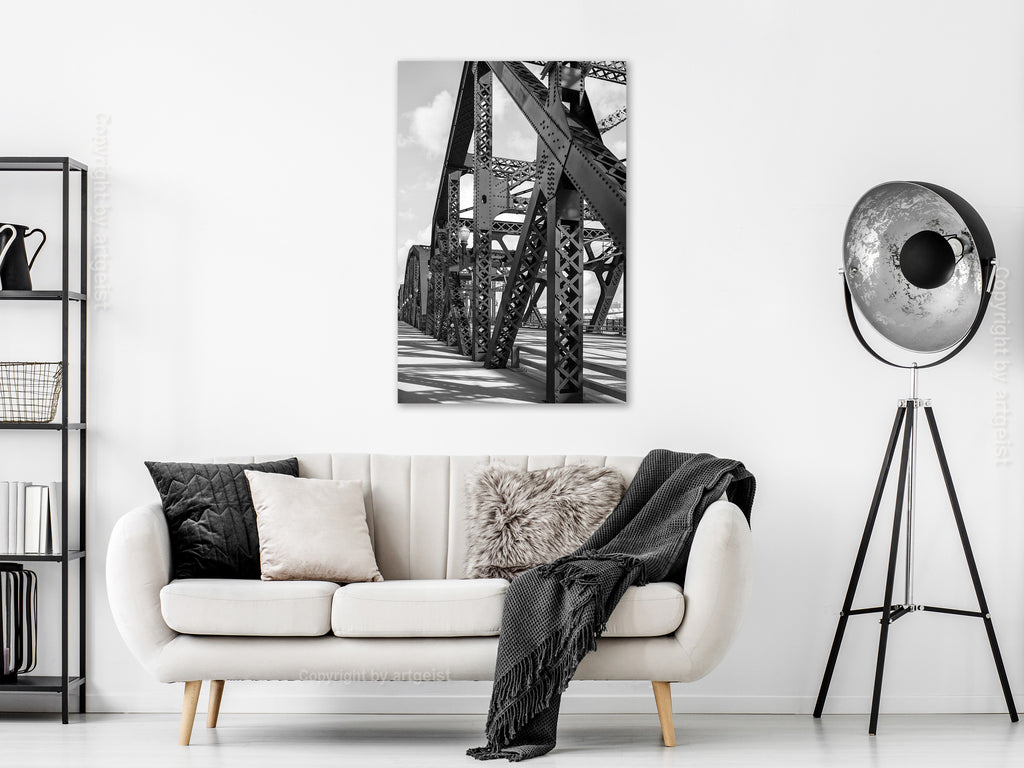 Canvas Print Bridge at Morning Vertical 1 Part
