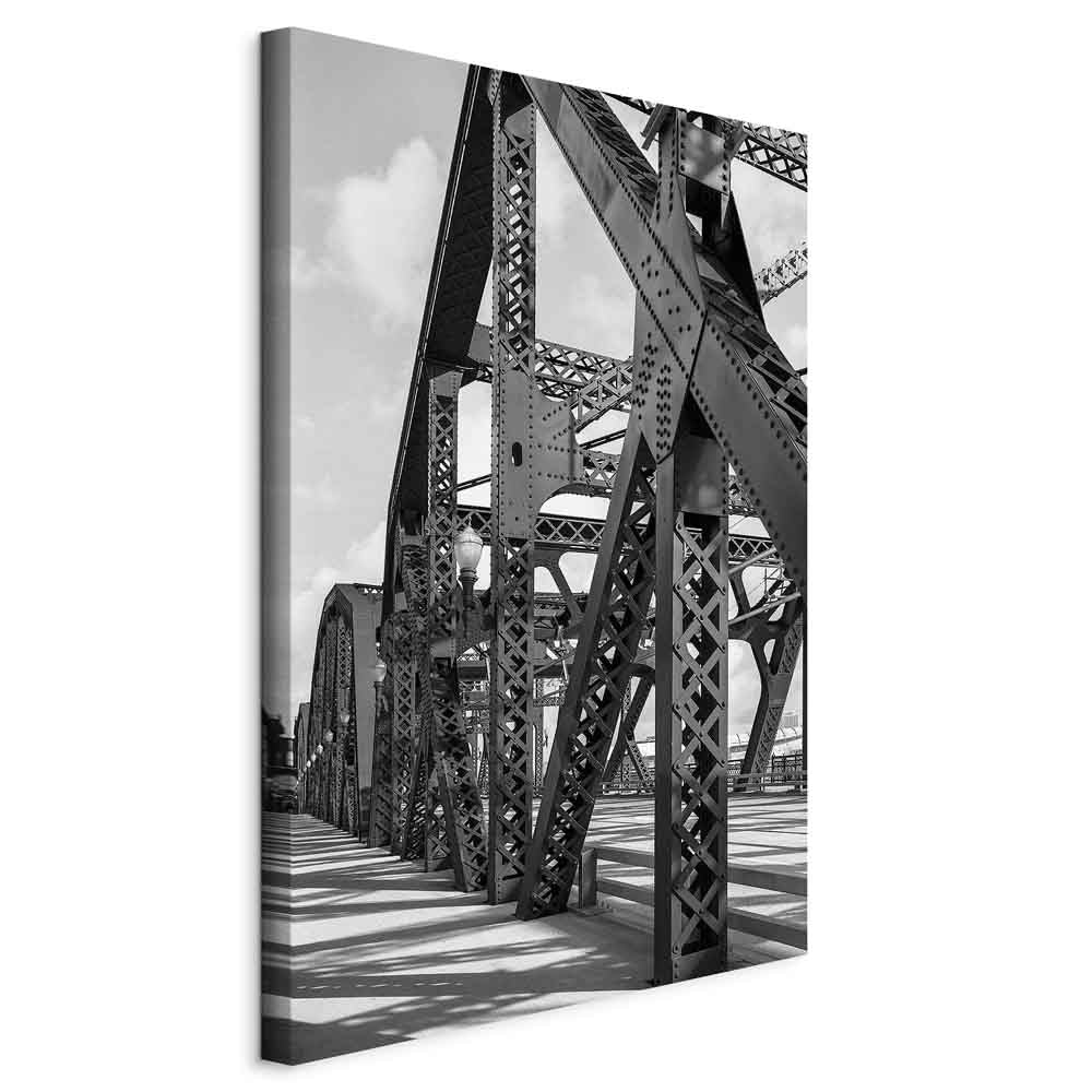 Morning Bridge Cityscape Canvas Print