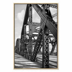 Morning Bridge Cityscape Canvas Print