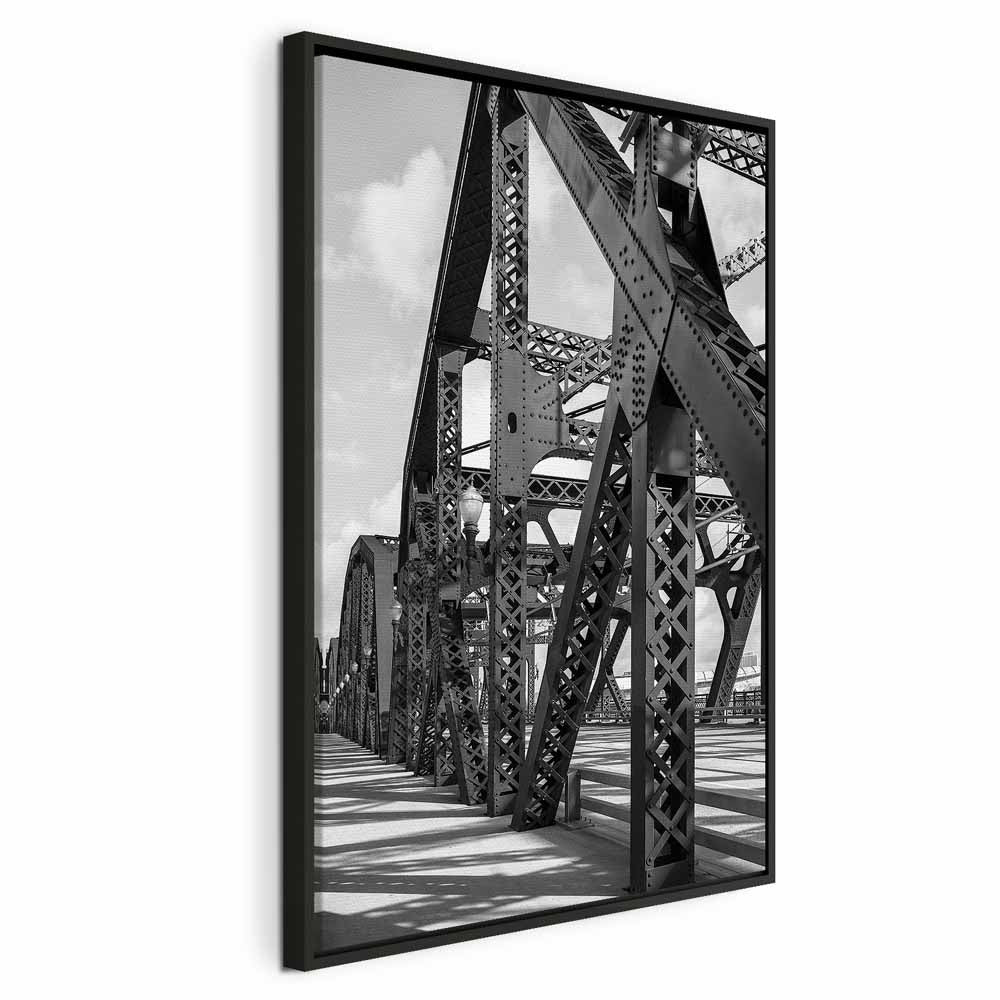 Morning Bridge Cityscape Canvas Print