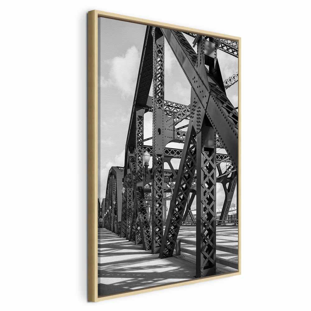 Morning Bridge Cityscape Canvas Print