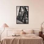 Morning Bridge Cityscape Canvas Print