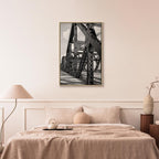Morning Bridge Cityscape Canvas Print