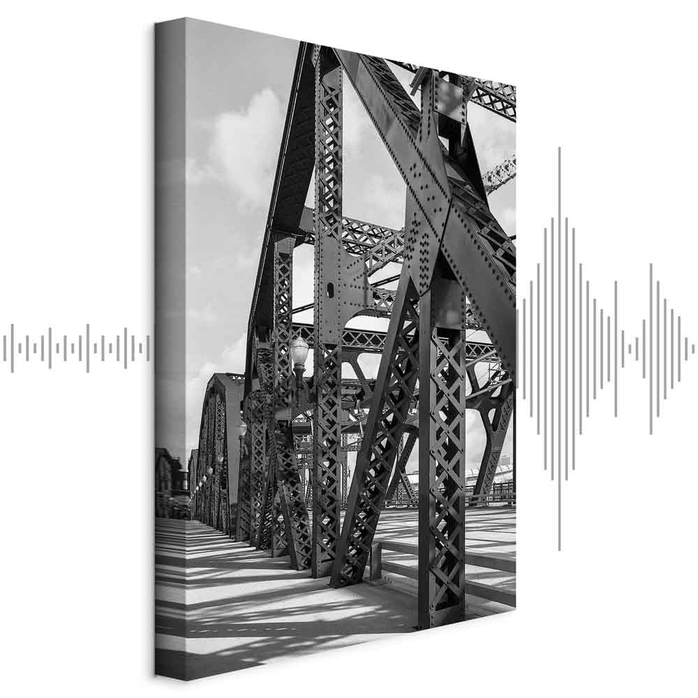 Morning Bridge Cityscape Canvas Print