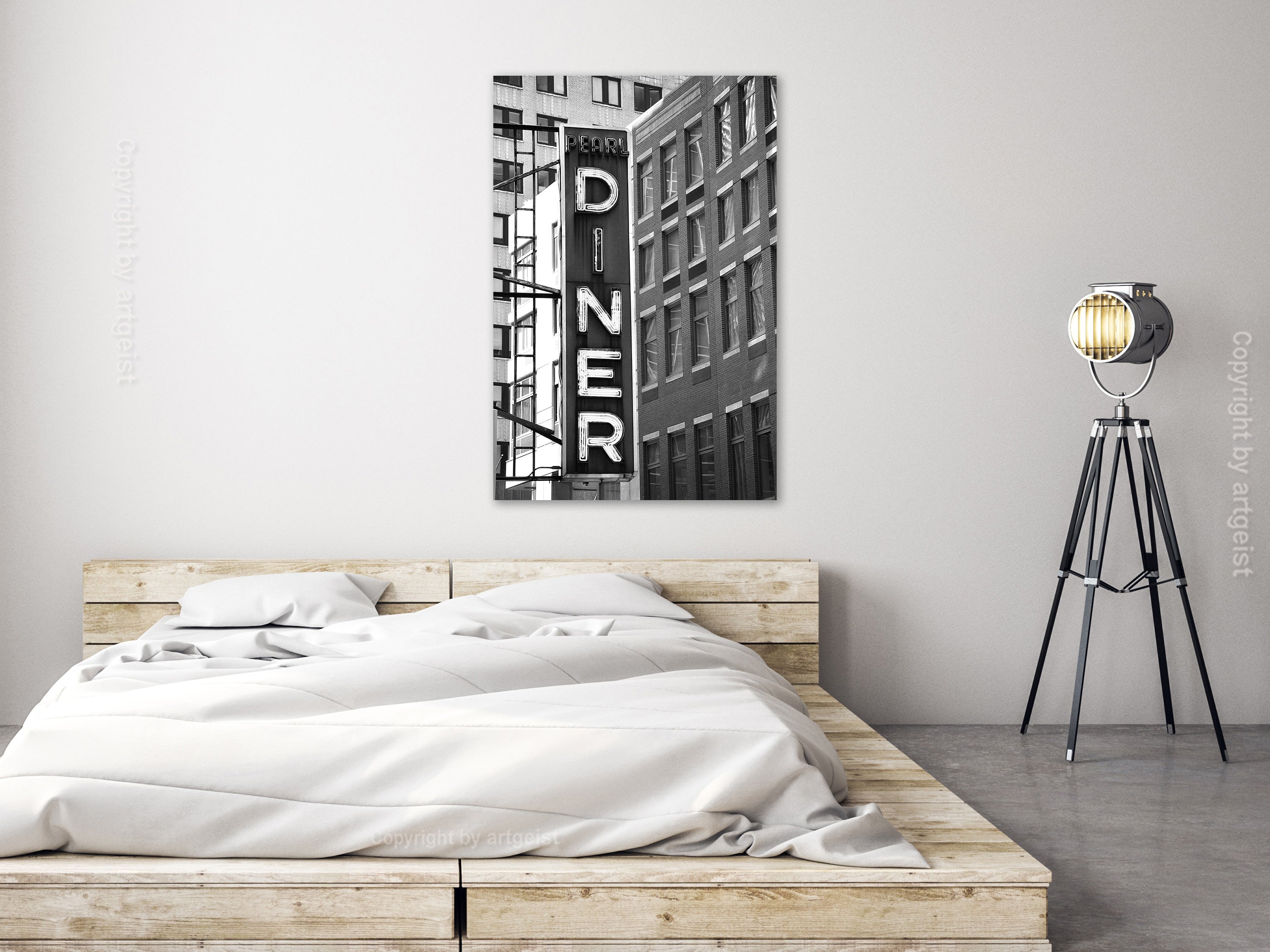 Canvas Print New York Neon Sign Vertical
