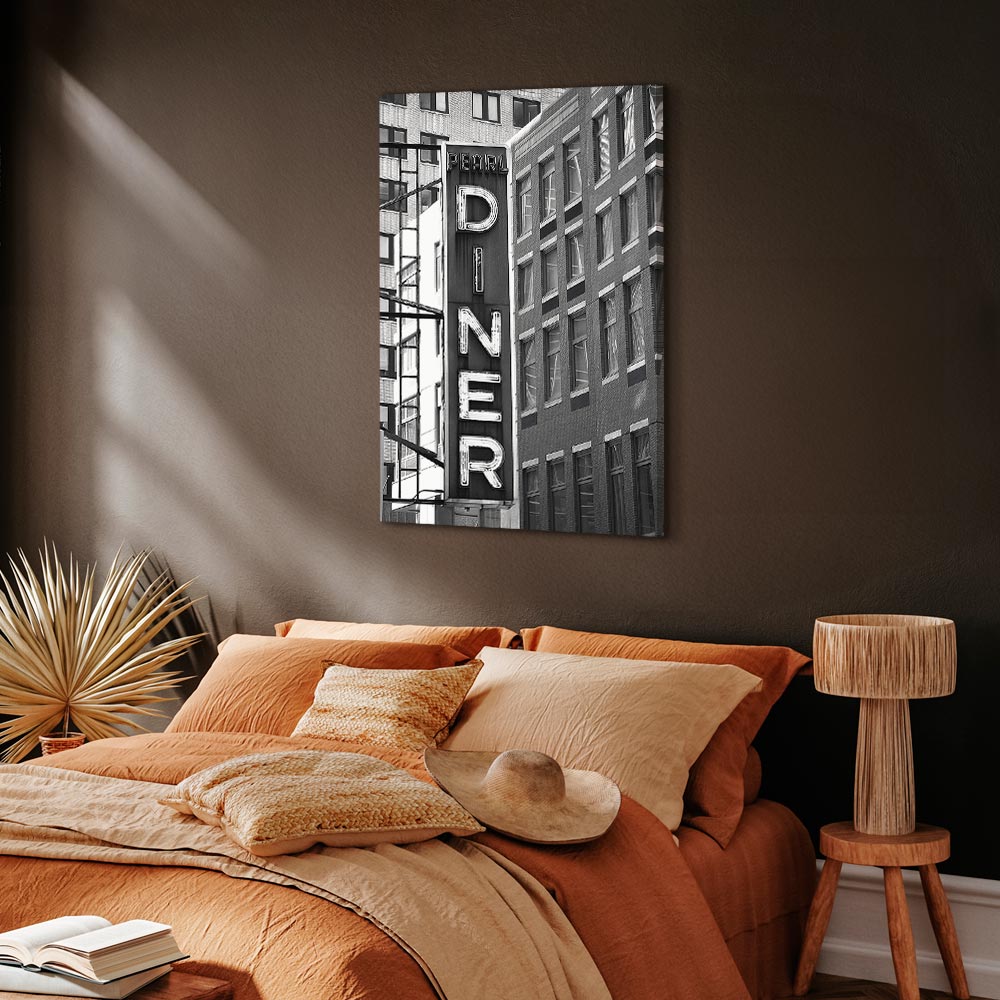 New York Neon Sign City Canvas Print