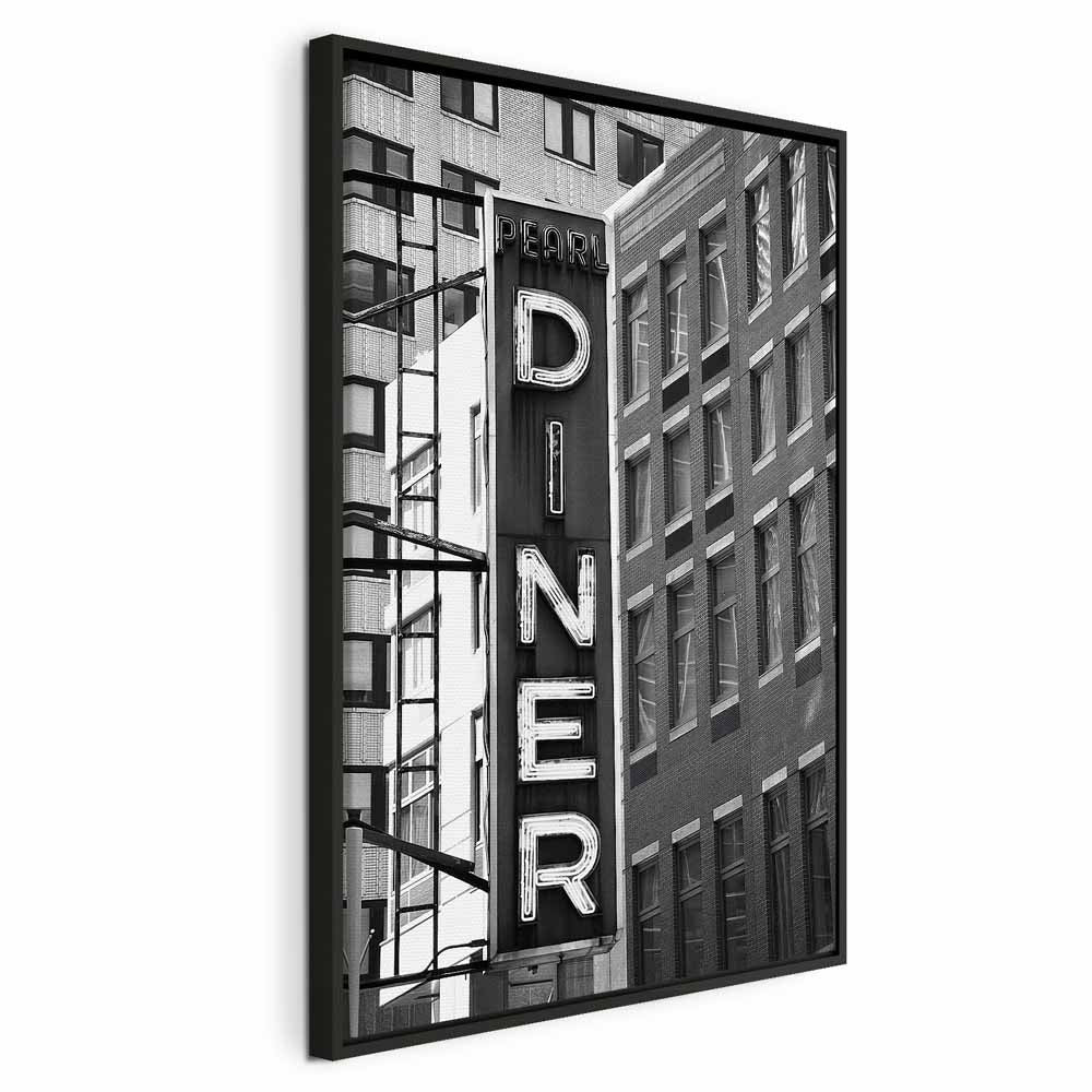 New York Neon Sign City Canvas Print