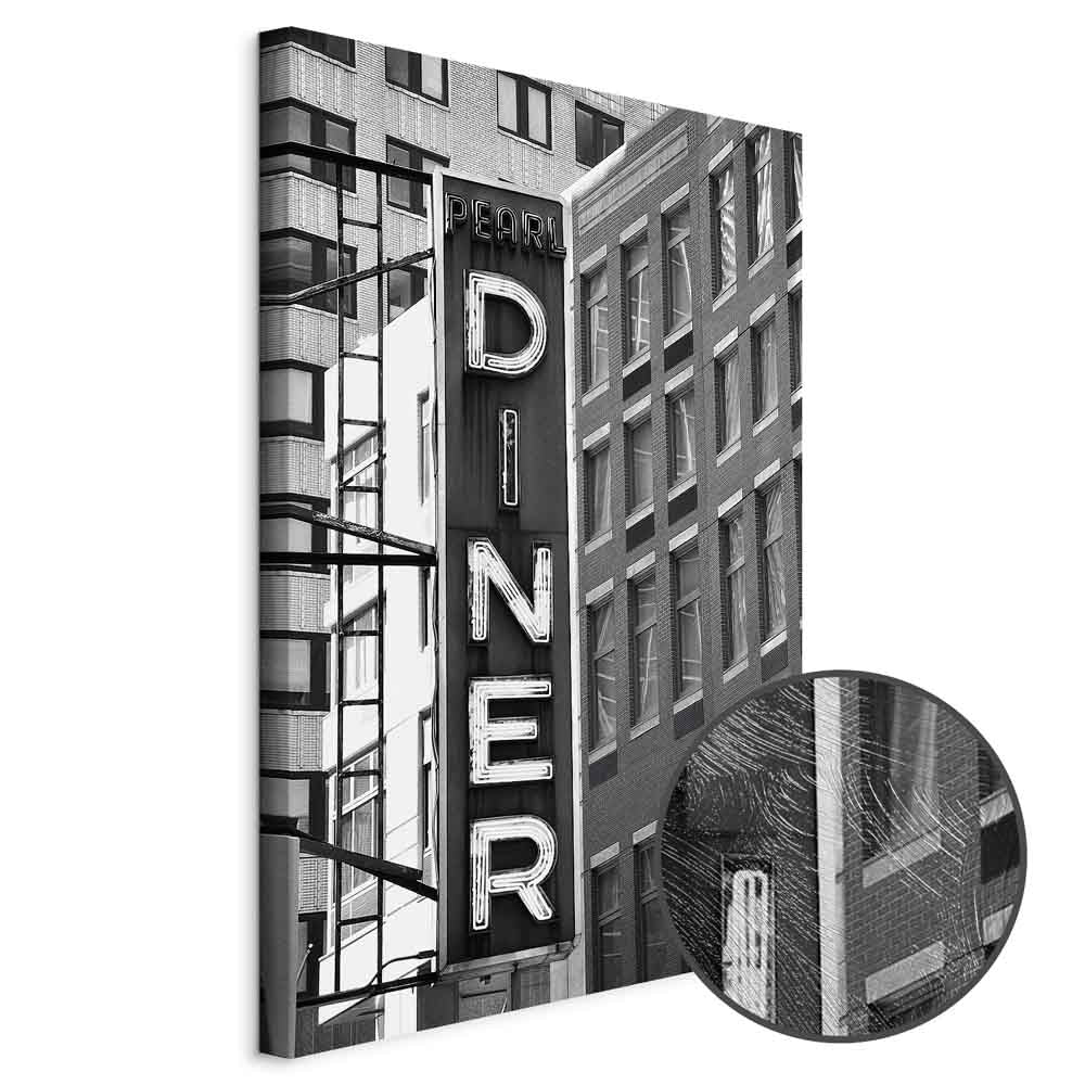 New York Neon Sign City Canvas Print