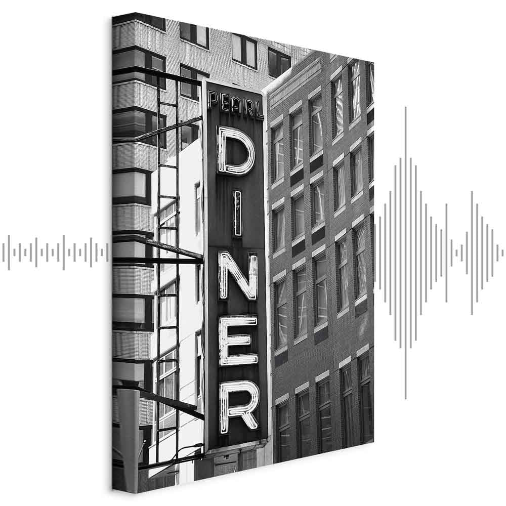 New York Neon Sign City Canvas Print